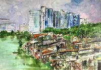 Manila - 2020 - Acryl auf Leinwand 70x100cm